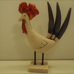 Coq céramique René
