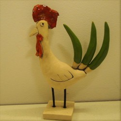 Coq céramique René