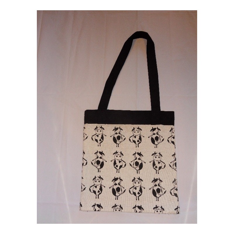 Sac vaches  lin et coton