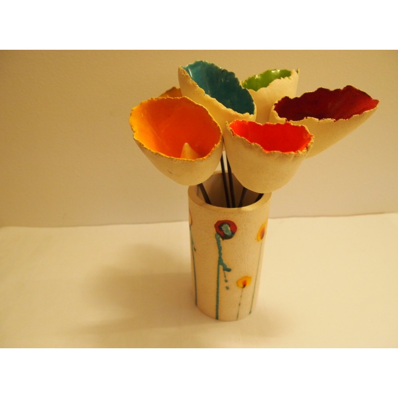 fleur céramique petit modèle