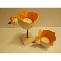 Coupe poule céramique sur pied