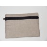 Trousse motifs chats de dos 55% lin 45% coton