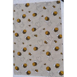 TORCHON 55% LIN 45% COTON ABEILLES