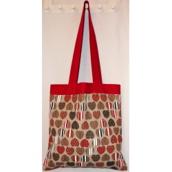 Sac coeurs lin et coton