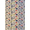 Torchon motif poissons multicolores lin et coton