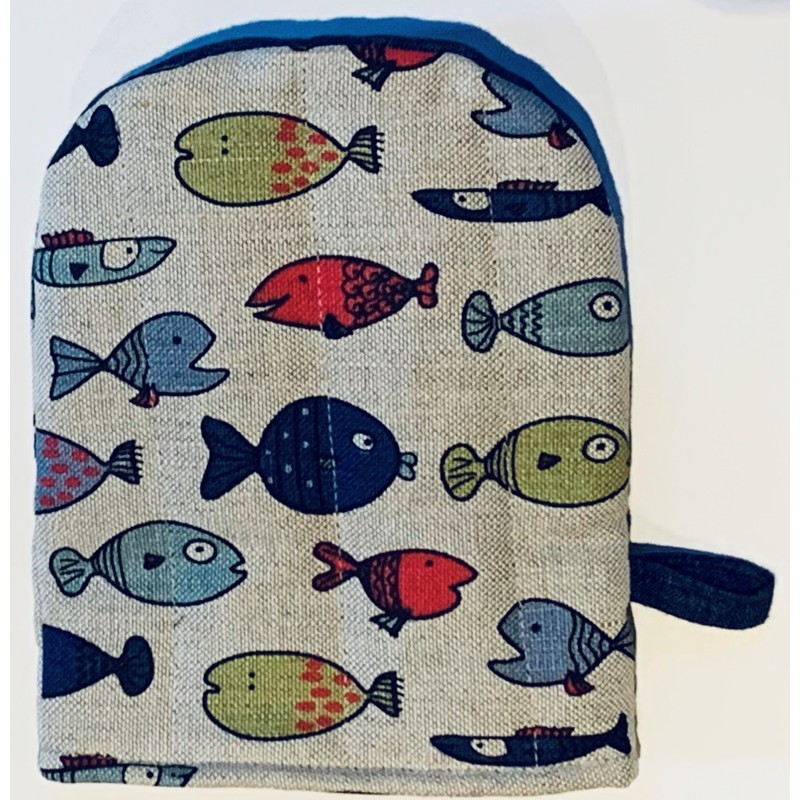 gant pince poissons multicolores