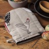 gant pince motif poules