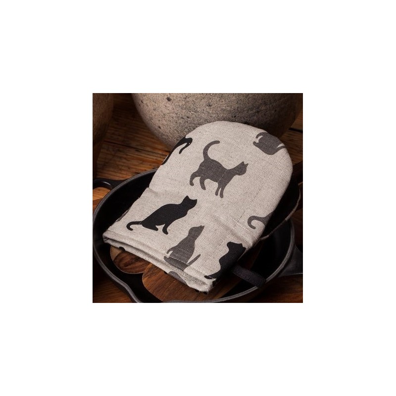 gant pince motif ombres de chats