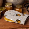 gant pince motif abeilles