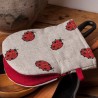 gant pince motif coccinelles