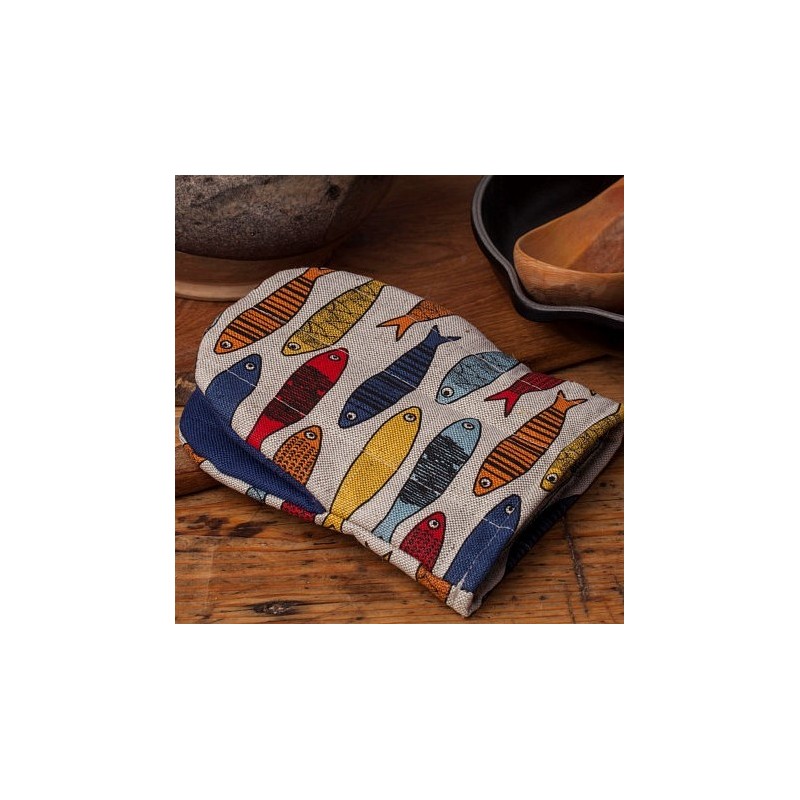 gant pince motif sardines