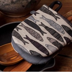 gant pince motif sardines