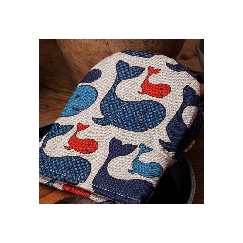 gant pince motif cochons