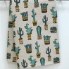 Torchon motifs Cactus lin et coton