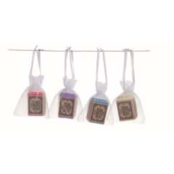 LOT DE 20 SACS EN ORGANZA POUR PIERRES D'AMBRE