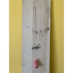 4 Carillons en céramique colorés petit modèle assortis