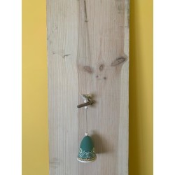 4 Carillons en céramique colorés petit modèle assortis