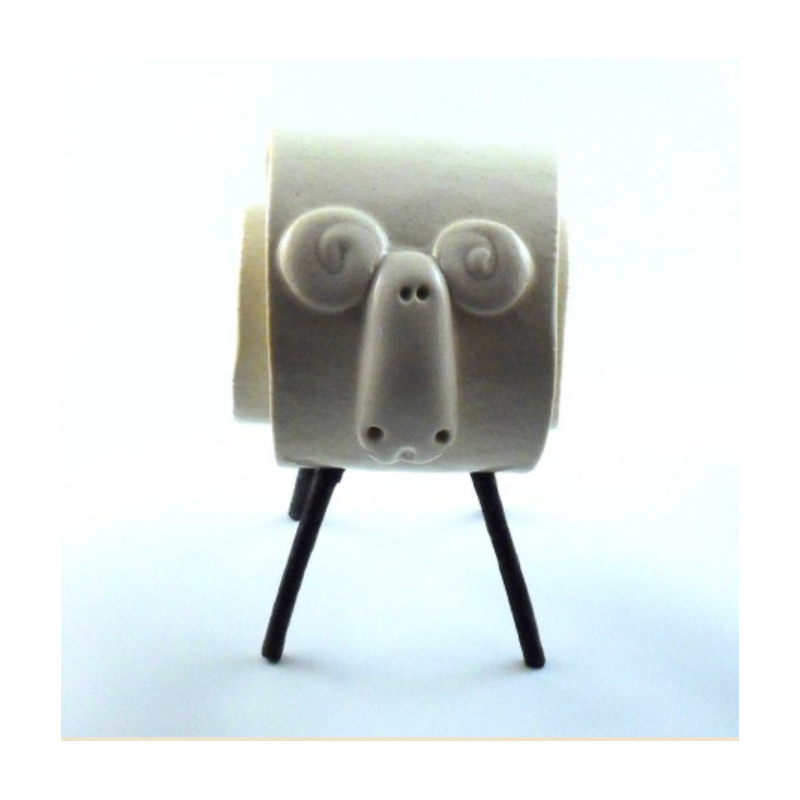 Bélier Céramique Ramsey petit modèle naturel