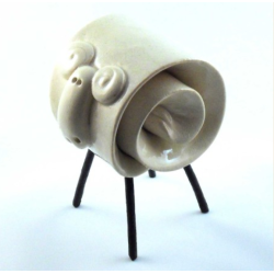 Bélier Céramique Ramsey petit modèle naturel