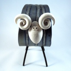 Bélier grand modèle Ramsey céramique