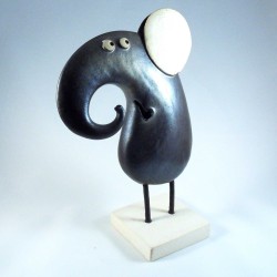 Eléphant céramique profil Cléo